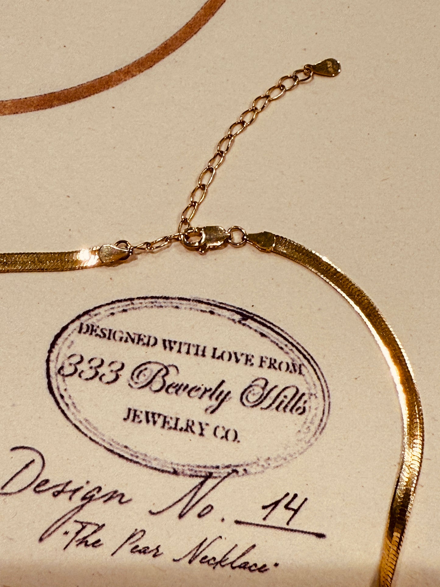 The Gold Pear Necklace