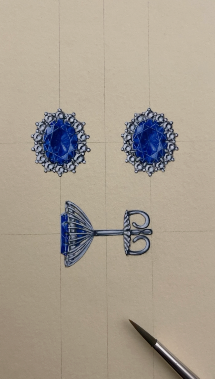 The Sapphire Earrings