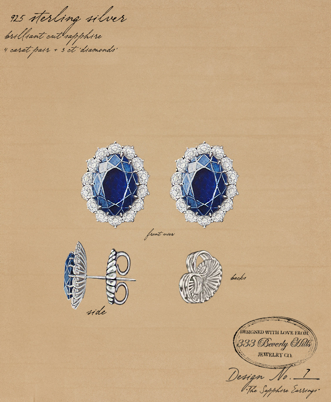 The Sapphire Earrings