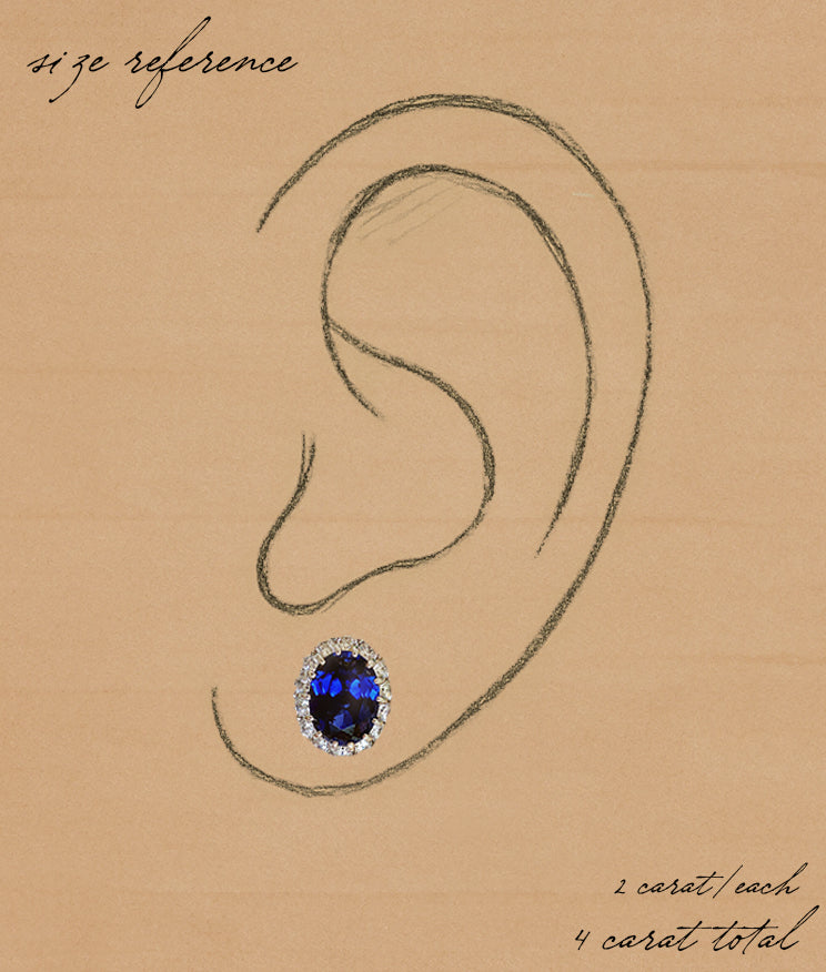 The Sapphire Earrings