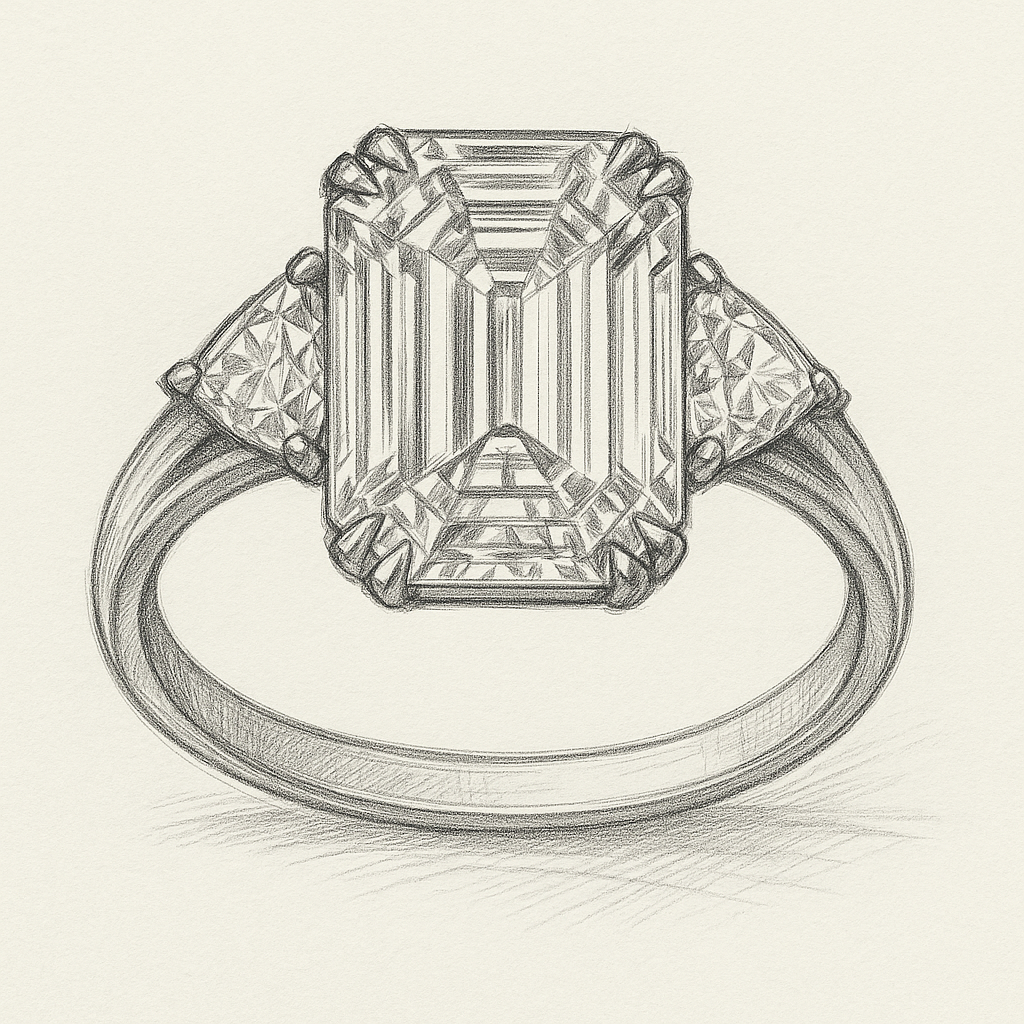 The Grand Emerald Cut Ring