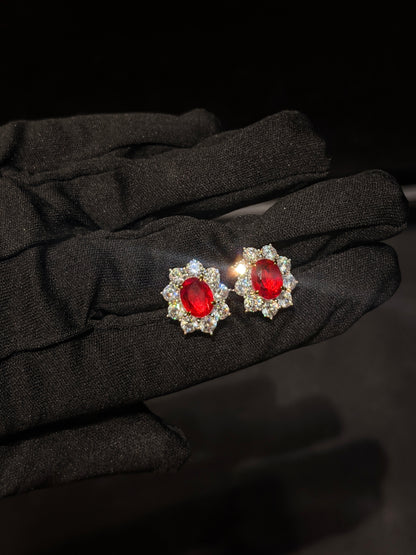 The Ruby Earrings
