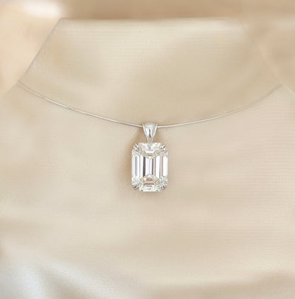 The Emerald Cut Pendant Necklace