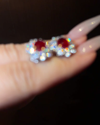 The Ruby Earrings
