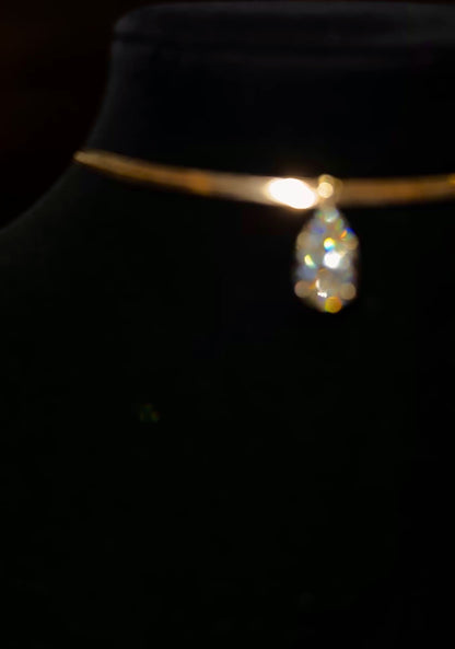 The Gold Pear Necklace