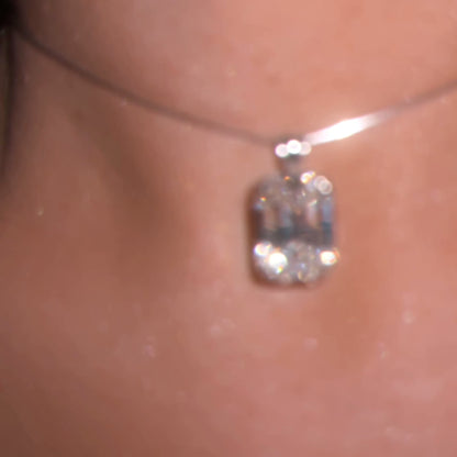 The Emerald Cut Pendant Necklace
