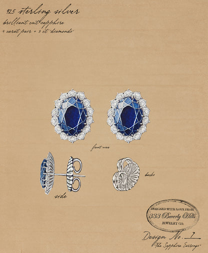 The Sapphire Earrings
