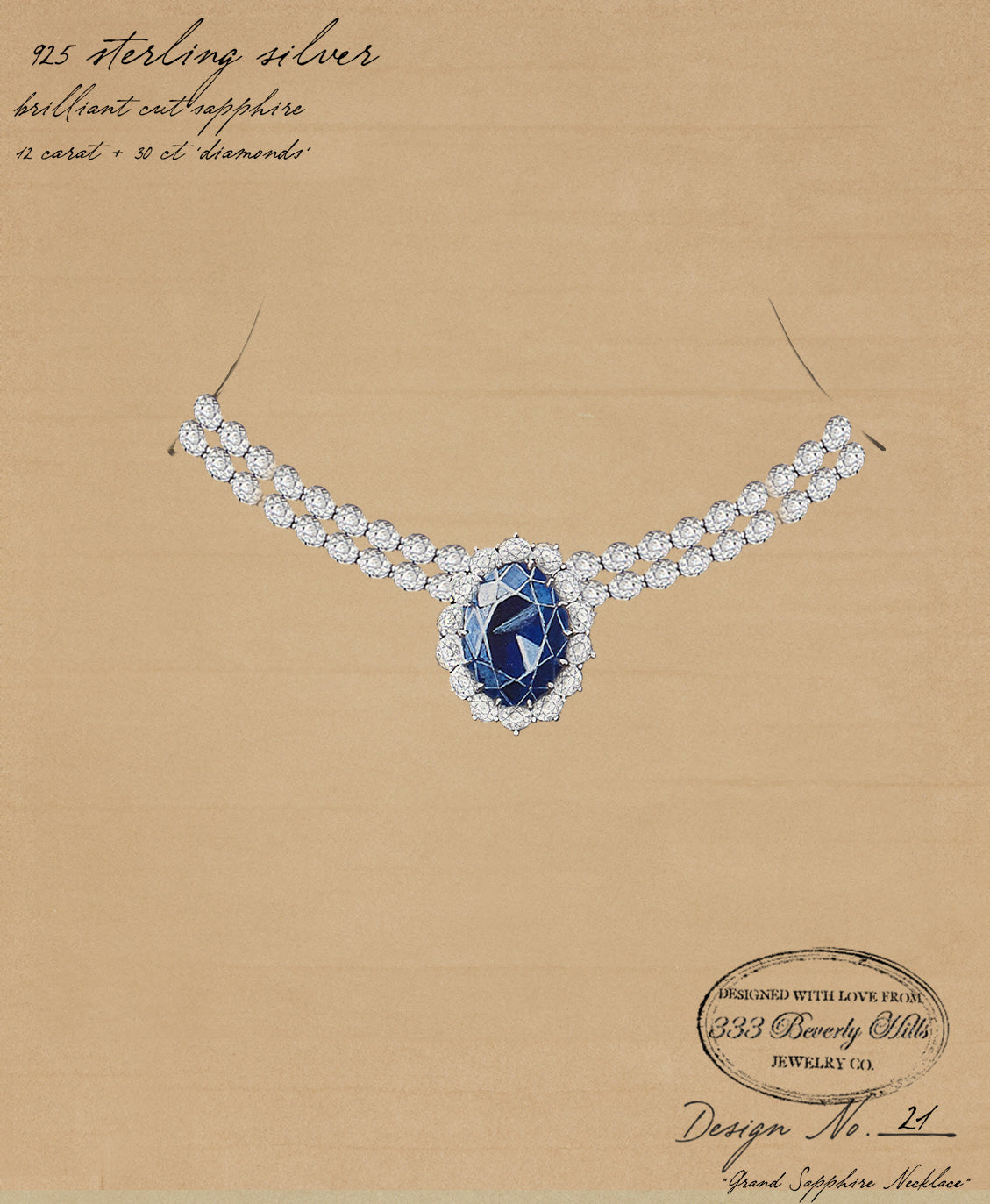 Grand Sapphire Necklace – 333 Beverly Hills